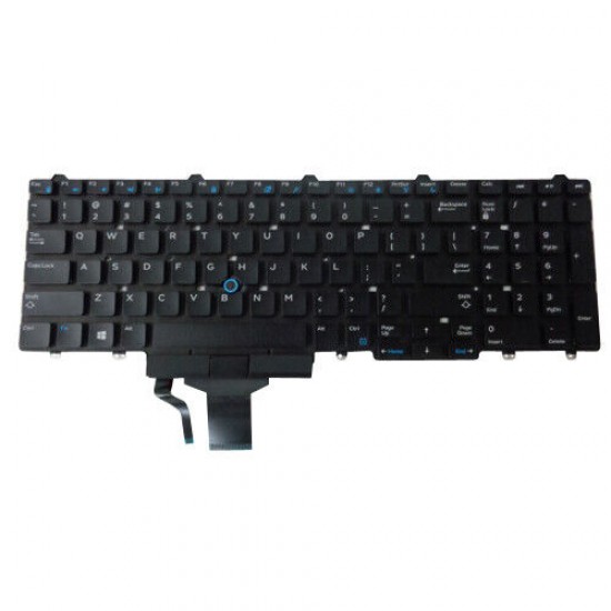 Laptop Keyboard For Dell Precision 7510 7710 Non-Backlit w/ Pointer & Buttons N7CXW US