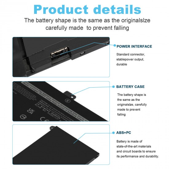 63Wh 15.2V Laptop Battery for Dell Latitude 5000 5520 S028L552015NL S028L552015DEAT S018L552015UKIE S017L552015UKIE S017L552015NDCS S015L552015ES S013L552015UKIE S011L552015NL S011L552015ES