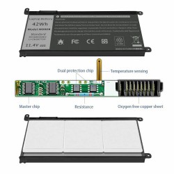 42Wh 11.4V Laptop Battery for Dell Vostro 3000 3480 998-DJCT 84RKP 7RFXH 4N90F 3480-7270 3480-7256 3480-5712 3480-5651 3480-4059 3480-4042 3480-4035 3480-4028 3480-4011 3480-4004 3480-1123 3480-1116